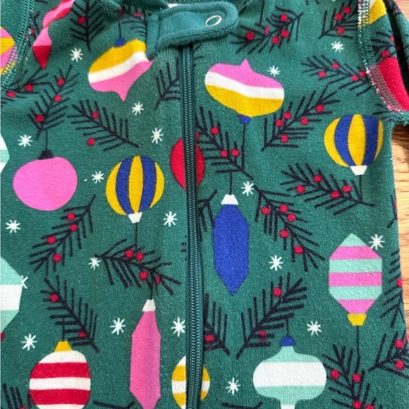 Hanna Andersson Holiday Christmas Ornaments Pajamas size 75cm 12-18 months - Picture 2 of 8